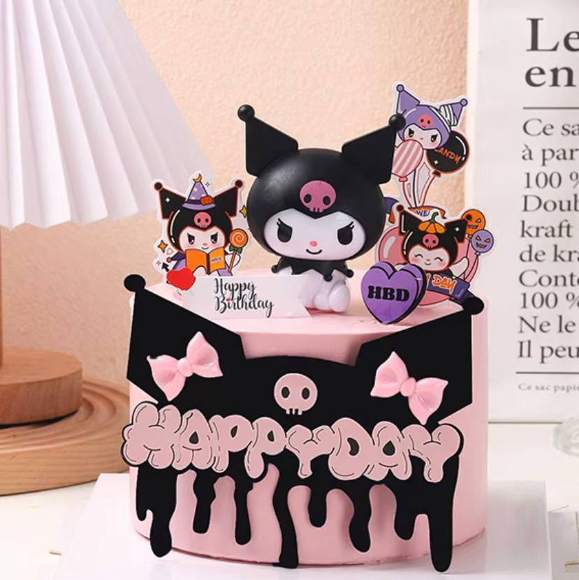 Kuromi Halloween Birthday Cake