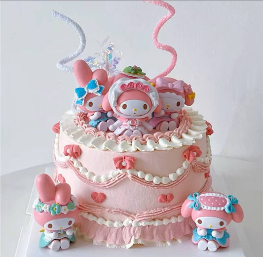 My Melody Heart Cake