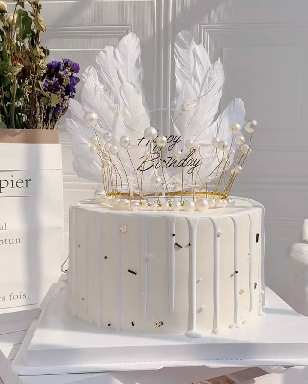 Pretty Girl Crown Princess Birthday Cake With Name