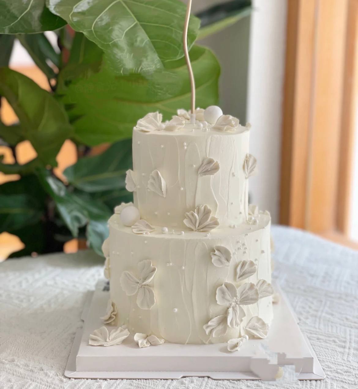 Wedding Cake | Floral 2 Tier Cake